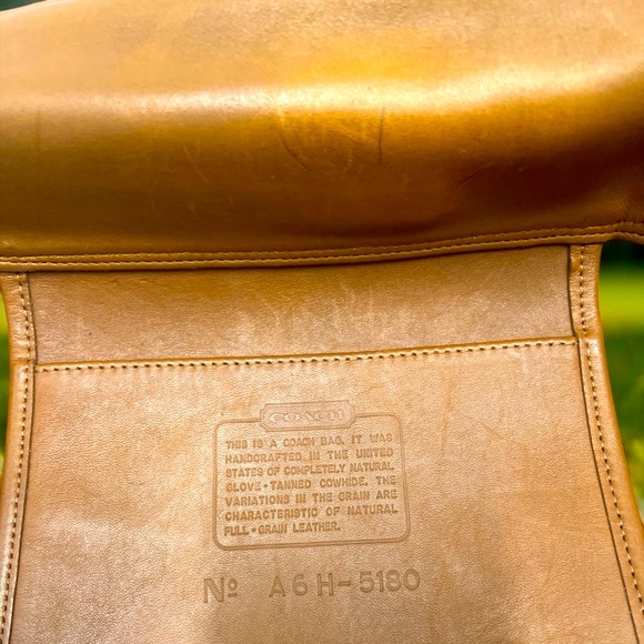 Coach Vintage Metropolitan Saddle Brown Leather Briefcase RARE COLLECTOR - Picture 5 of 10